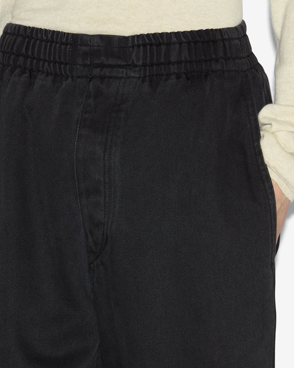 TIMEO plain-colored Lyocell pants